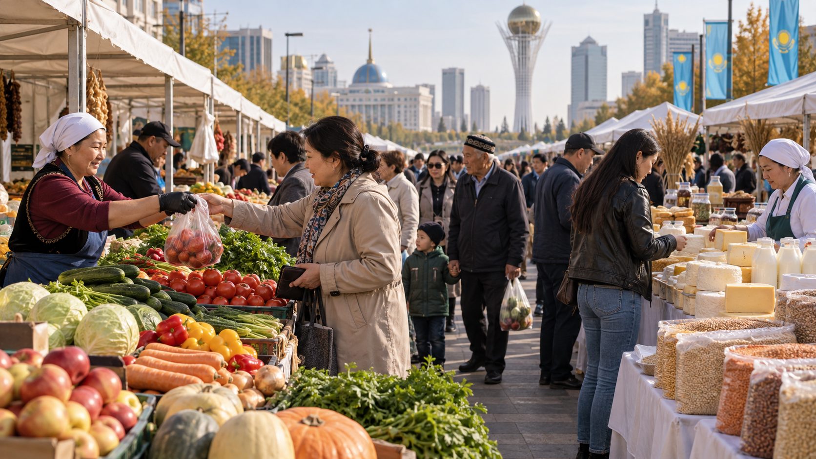 Dala Dämi fairs offer 3,500 tonnes of food across Kazakhstan: How the model works