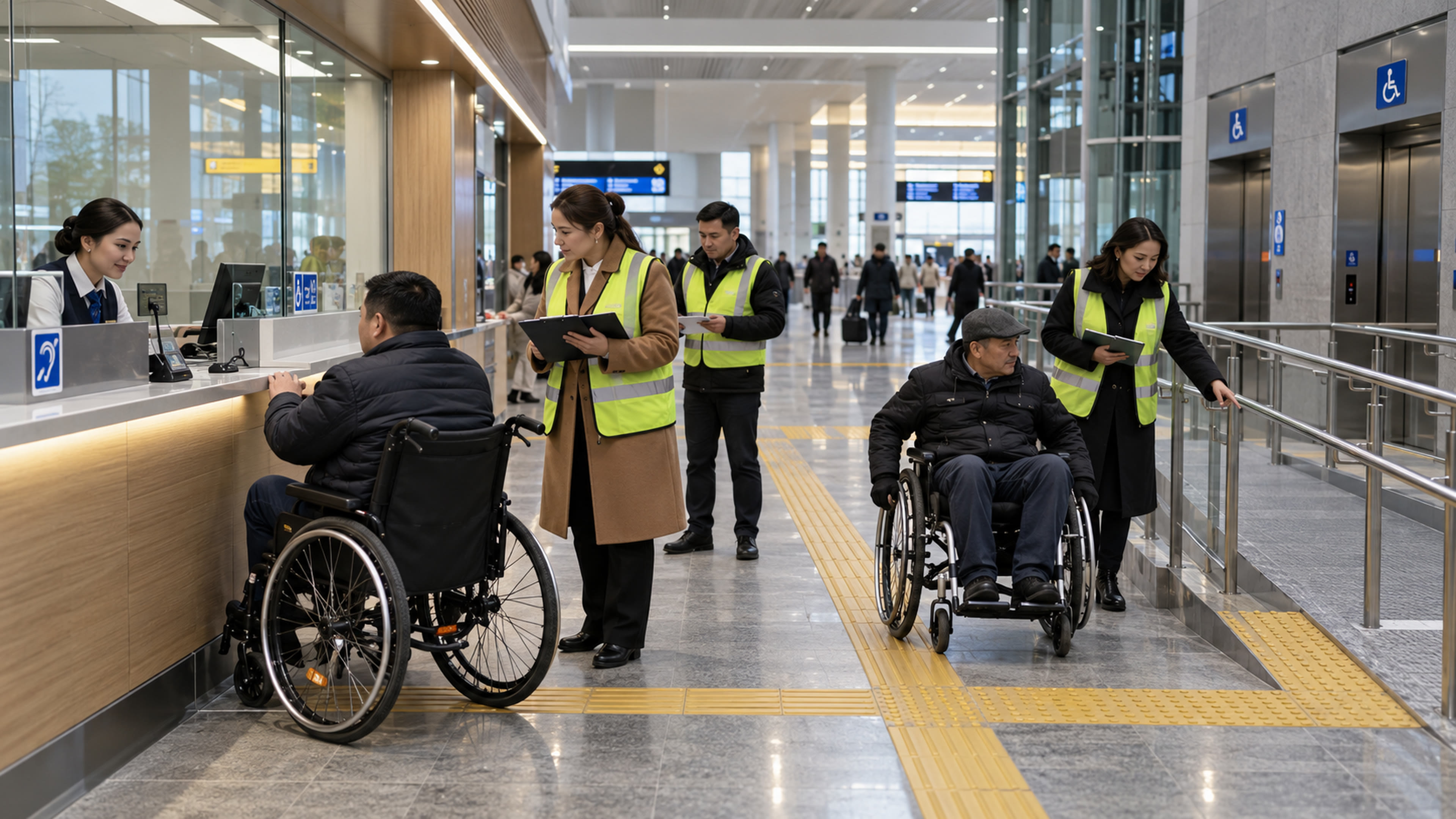 Astana-1 audited before reopening: can a wheelchair user travel the whole route alone?
