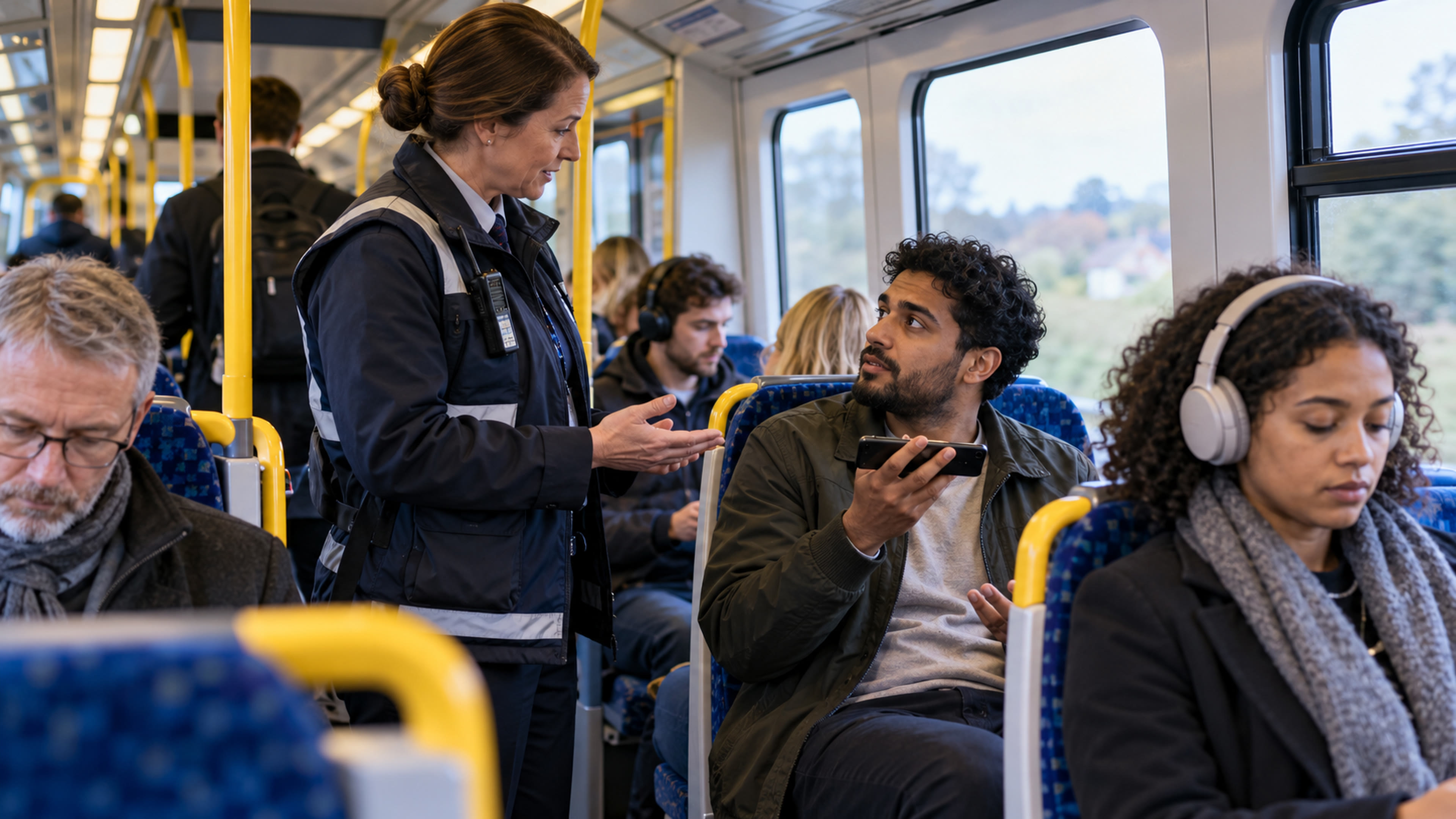 Loud phones on trains: Britain launches a quiet-travel campaign