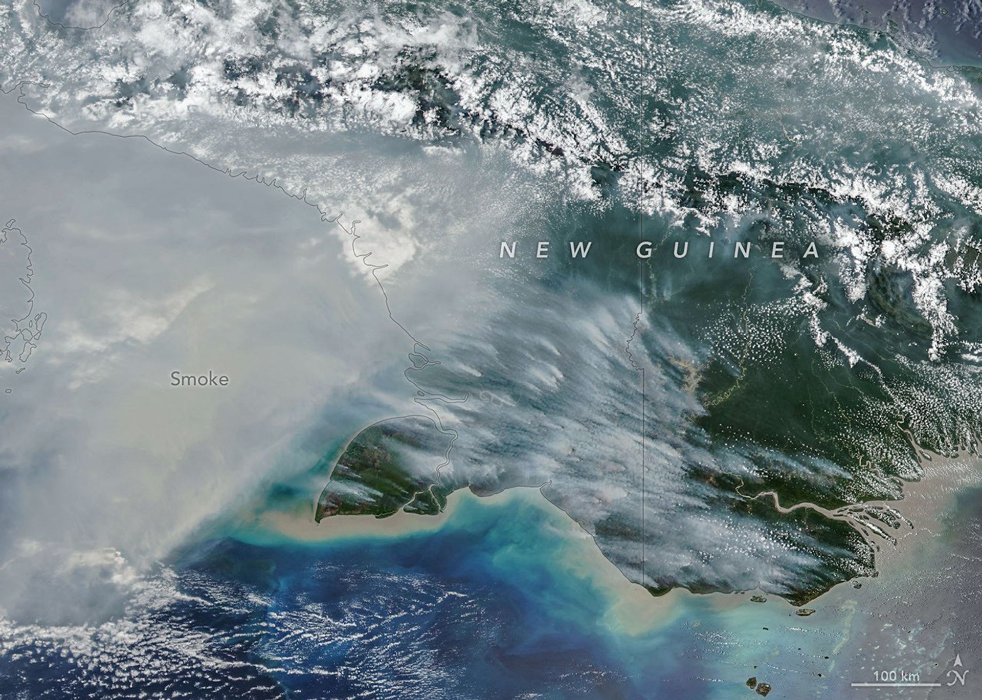 NASA releases assessment of New Guinea fires and heavy smoke