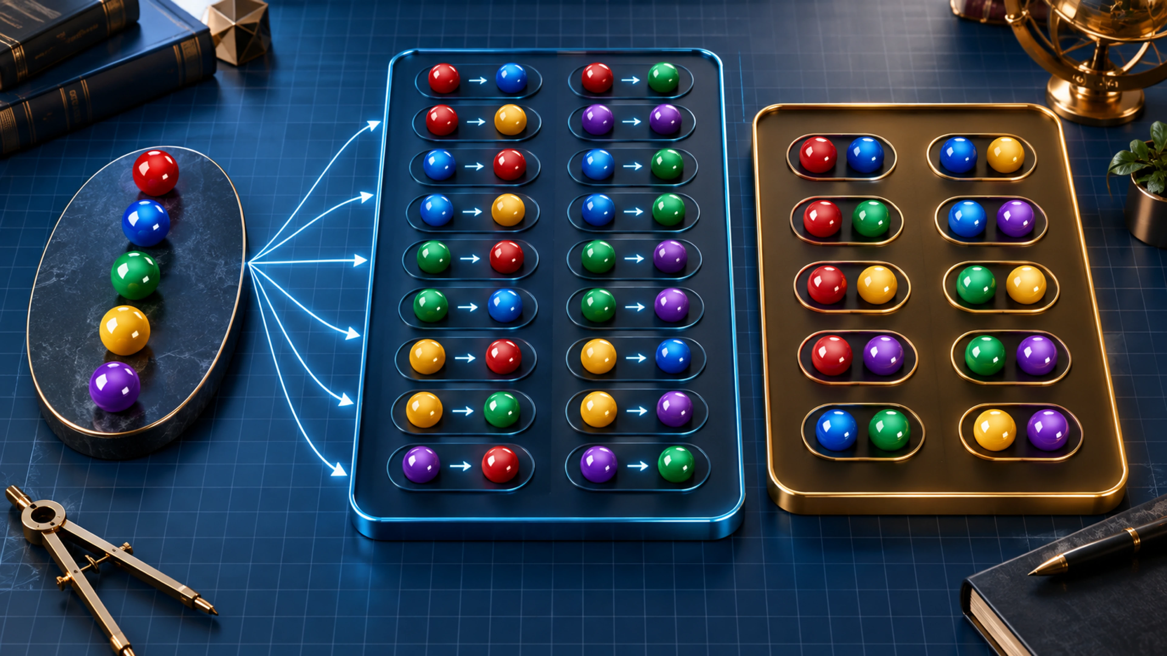 Combinatorics: count possibilities without listing them all