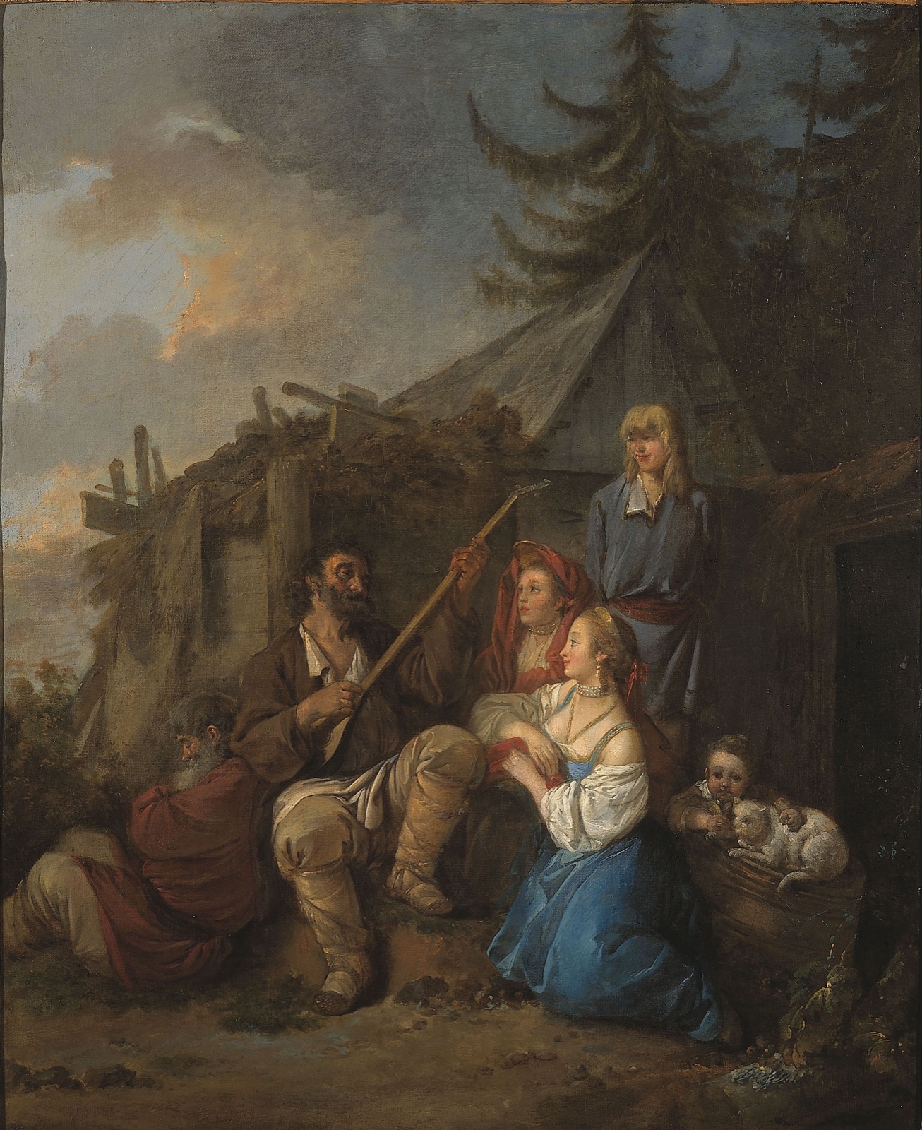 Жан-Батист Лепренс. Игрок на балалайке, 1764 год