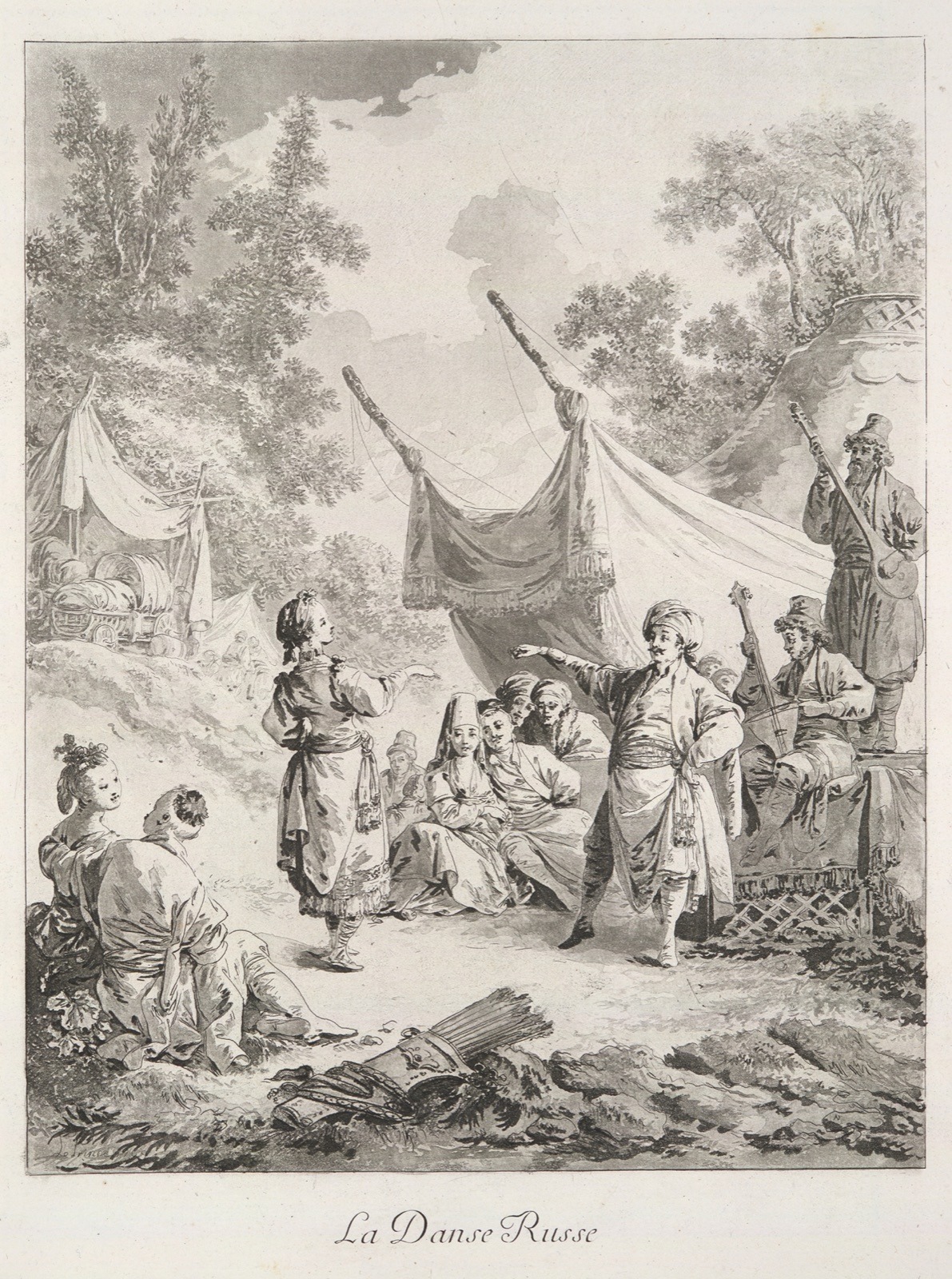Жан-Батист Лепренс. Русский танец, 1769 год